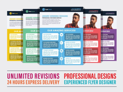 An advertising flyer design