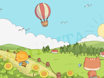 Fun and Colourful Illustrations for Children's books