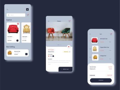 An eye-catching professional Business UI/UX design, wireframe prototype ...