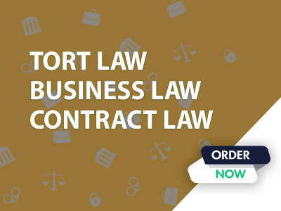 Help in tort law, criminal law, contract and business law, family law