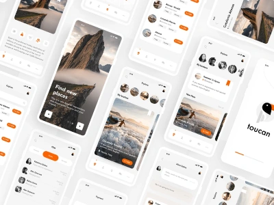 An interactive UI UX web app design in figma adobe xd