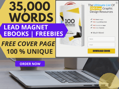 35,000 words lead magnet | ebook | Freebie for your website