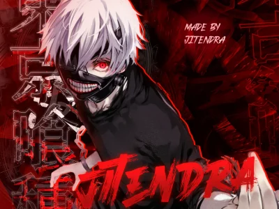 Cool Anime Profile for YouTube, Twitch, Facebook etc. Red Neon Profiles