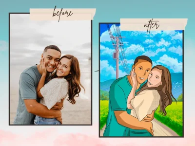 An anime-style custom portrait