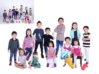 A transparent background from an image.