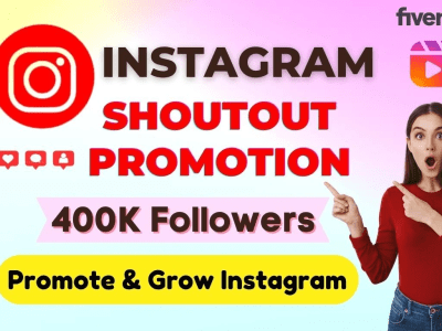 Instagram shoutout promotion on my 400k plus followers page