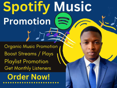 Guaranteed Organic Spotify Streams, Plays,  Viral Spotify music promotion
