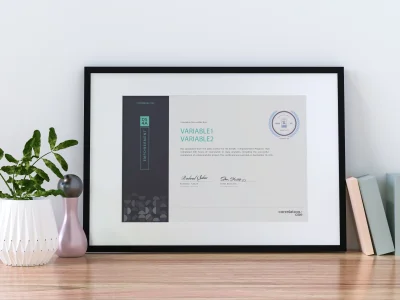 A modern certificate design for your business