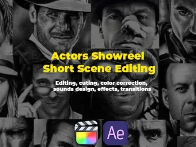 An amazing video editing of the showreel for the actor's portfolio