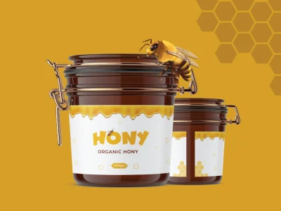 A Minimal Honey Jar Label