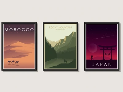 An amazing minimalist travel poster