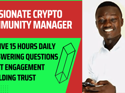 Community manager for Crypto, Stock, Token chat engagement for tg, discord