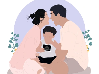 A digitally stylish Family portrait as a gift for family and friends.
