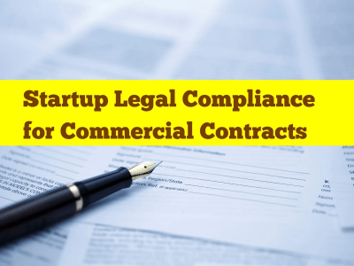Startup legal compliance for commercial contracts