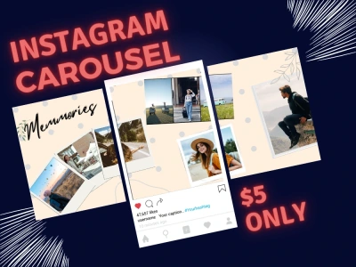 Attractive instagram carousel posts and infographics | Upwork