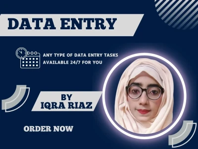 Data entry, data scraping, excel, typing, copy and paste services