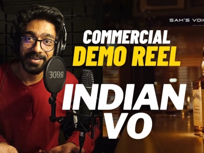 A professional quality voice over in English-Indian, Malayalam or Tamil