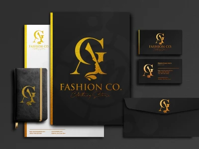 Luxury minimalist cosmetic beauty fashion and clothing brand logo