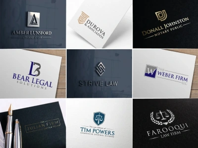 Custom Logo Design for Law Firms, Lawyers, Attorneys-Legal Justice Branding