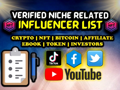 Verified Niche Related Influencer List in 24 hours