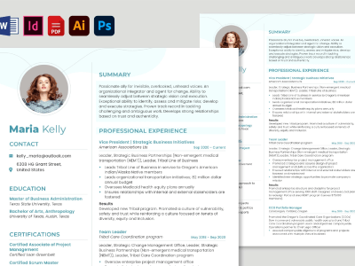 A professional Resume/CV design