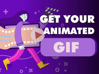 Creative animated Gifs, social media, and Lottie animations