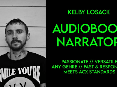 A professional audiobook narrator