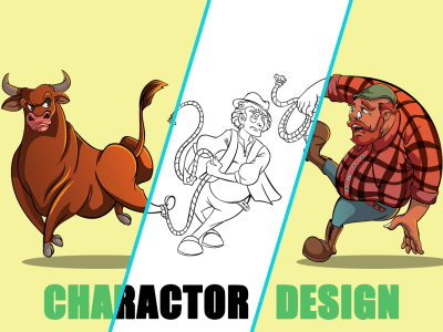 Professional character design concept art