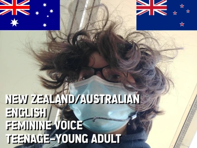 Feminine Australian/New Zealand accent voice acting