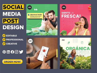 A creative social media design, Instagram, Facebook, Twitter etc