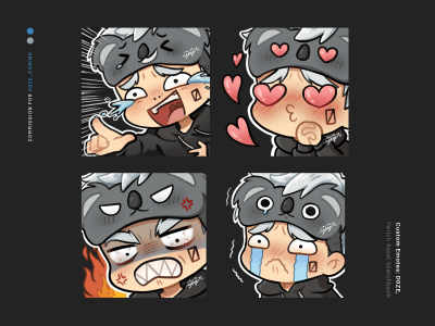 Adorable custom Twitch emotes & subscriber/bit badges!☆