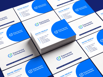 A modern, unique business card for your business