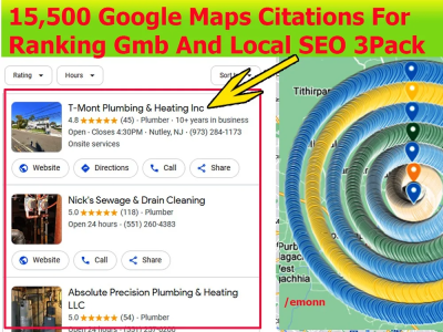 15,500 google maps citations for ranking gmb and local 3-pack