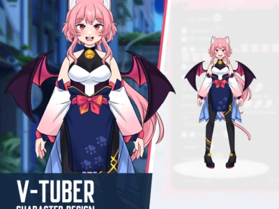Unique anime character models for live2d and V-tuber