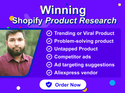 Shopify dropshipping winning product research with trending ads