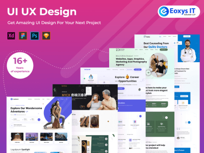 Responsive website UI/UX design, web UI or landing page UI design in Figma