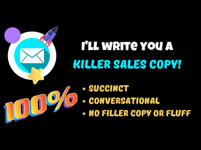 A persuasive copy for your social media ad or email campaigns