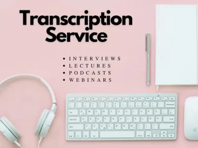 Transcription of English Interviews and Podcasts within 12 hours