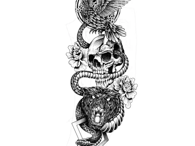 One of a kind custom tattoo design made only just for you