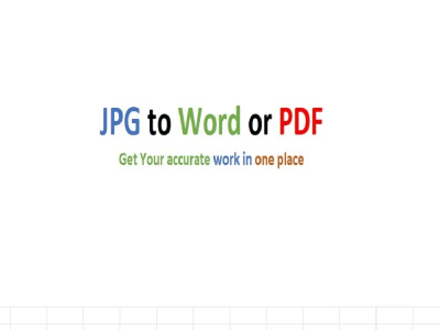 Accurate convert JPG to Word or PDF