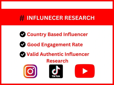 Your Targeted Instagram, Youtube, TikTok Influencer Niche Based