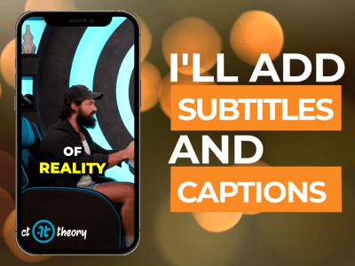 A professionally added alex hormozi subtitles and caption to your video