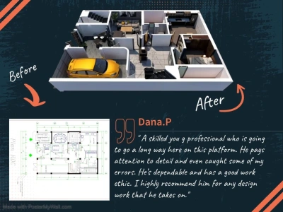 High-Quality Architectural 3D Floor Plan Modeling & Rendering.