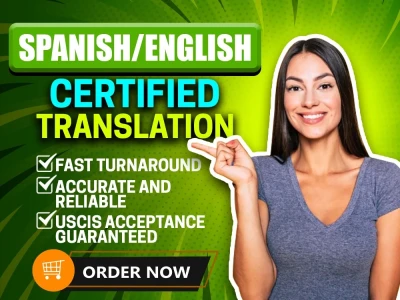A Certified English/Spanish Translator.