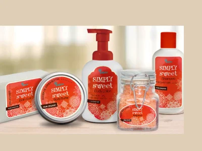 Cosmetic label, skin care label, cream jar label