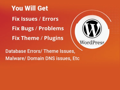 WordPress Bugs, Plugin, MySql, and Error fixed