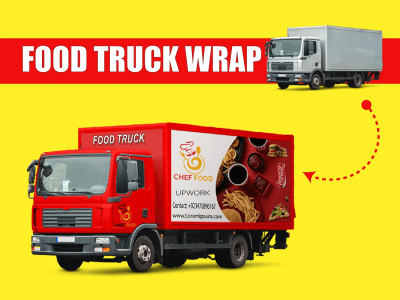 An amazing food truck wrap and vehicle wrap designs in 24 hours