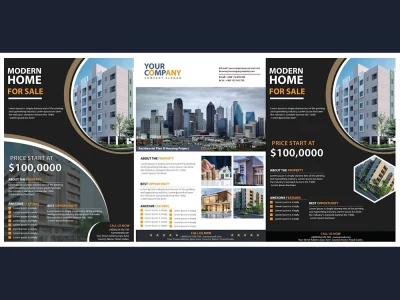 Realistic Poster, Flyer, or Banner design.