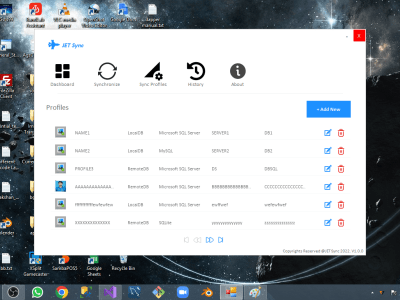 A windows forms application with atractive UI using C# With/Wo database.