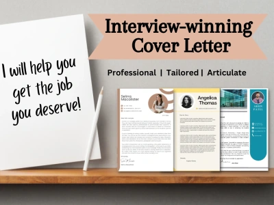 Personalised & professional cover letter to secure you an interview